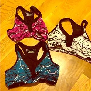 Three sports bras